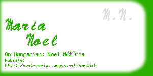 maria noel business card